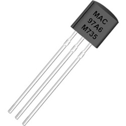 Triode MAC97A6 TO-92 0.6A/400V bidirectional thyristor