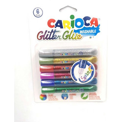 ΚΟΛΑ GLITTER CLASSIC ΣΕΤ=6ΤΕΜ CARIOCA 6x10.5ml Carioca 42110