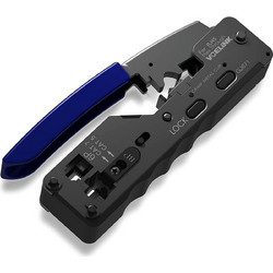 VCELINK Crimping Tool RJ45 Crimping Pliers Tool for CAT 7/CAT 6A/CAT 6/CAT 5E/CAT 5/ 6P (GJ671BL)