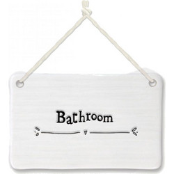 Πορσελάνινη επιγραφή - Bathroom