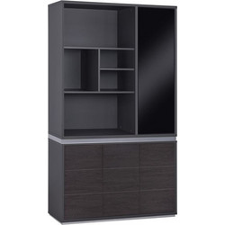HomeMarkt Rosewood Βιβλιοθήκη 120x40x200cm HM2088