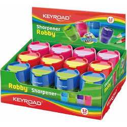 Ξύστρα Keyroad Robby 2 Οπών 3 Χρώματα