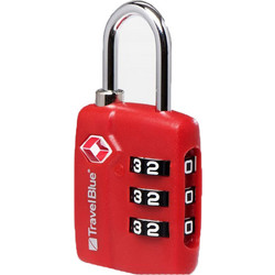 Λουκέτο Travel Blue Ασφαλείας Με Συνδυασμό TSA 036-RED