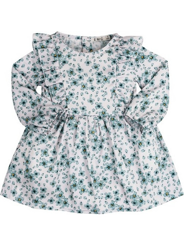 EMC Παιδικό Φόρεμα Floral Λευκό Πράσινο AA4676442916