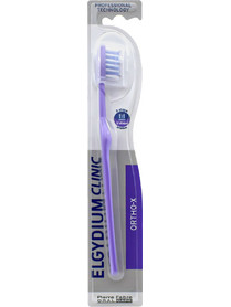 Elgydium Clinic X Ortho Medium Οδοντόβουρτσα Μωβ