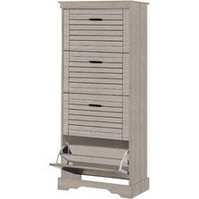 Zita Plus Παπουτσοθήκη Ξύλινη Δρυς Μ60xΠ30xΥ149cm 39.0053