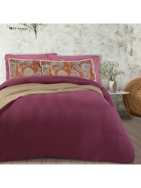 ΚΟΥΒΕΡΛΙ ΜΟΝΟ DAS HOME HAPPY 9562 ΒΙΟΛΕΤΙ 160X240CM