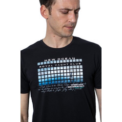 Side Effect T-shirt μπλουζακι με αναγλυφη σταμπα σε μαυρο χρωμα - SIDE EFFECT