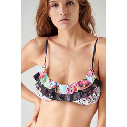 BLU4U Bikini Top Μπουστάκι με Ενίσχυση Floral Πολύχρωμο 22366113-02