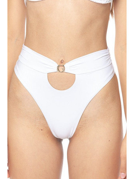 Guess Ψηλόμεσο Bikini Brazil Λευκό E2GO15MC04U