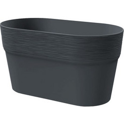 MarHome Furu Κασπώ Οβάλ Ανθρακί 27.5x14.5x14.8cm 10/40Κιβ 09-DFA275-S433