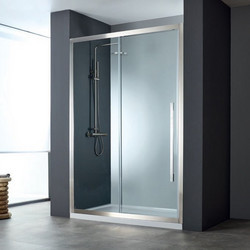 Καμπίνα Ντουζιέρας Ευθύγραμμη Devon Noxx 168-171x200cm Clean Glass Inox Brushed