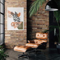 ΑΦΙΣΑ WALL-DESIGN MINIMAL BOHO 1 49504 (PVC/PLEXIGLASS ΑΣΠΡΗ ΚΟΡΝΙΖΑ) 50x70cm