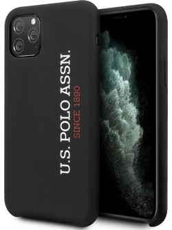 U.S. Polo Assn. Silicone Effect Logo Collection Θήκη Προστασίας Black (iPhone 11 Pro)