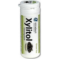 Miradent Xylitol Green Tea Οδοντότσιχλα Ξυλιτόλης με Γεύση Πράσινο Τσάι, 30 Τσίχλες