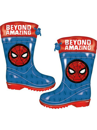 ΠΑΙΔΙΚΕΣ ΜΠΟΤΕΣ ΒΡΟΧΗΣ SPIDERMAN AMAZING PVC/TEXTILE ΜΠΛΕ (SM14791)