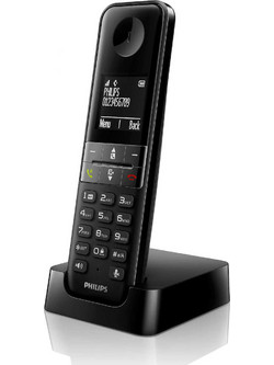 Philips D4701B Ασύρματο Τηλέφωνο με Ανοιχτή Ακρόαση Μαύρο