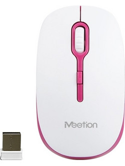 Meetion MT-R547 Ασύρματο Bluetooth Ποντίκι White Red