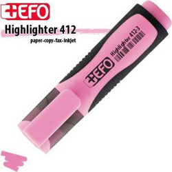 Μαρκαδόρος Υπογραμμιστής +Efo 412-3 Pastel Ροζ