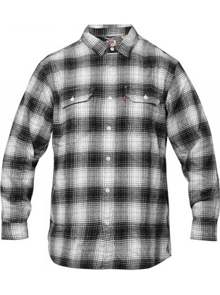 Levi's Jackson Worker Ανδρικό Πουκάμισο Βαμβακερό Καρό Μακρυμάνικο Κανονική Γραμμή Overshirt Γκρι