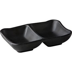 Μπωλ διθέσιο μελαμίνης 13x8 5xΥ3cm μαύρο Style Point c435957