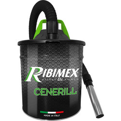 Ribimex Cenerill PRCEN001 Σκούπα Στάχτης 1000W με Κάδο 18lt