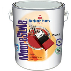 Benjamin Moore Alkyd Gloss Wood Metal Enamel Ριπολίνη 579 Λευκή 0.75lt