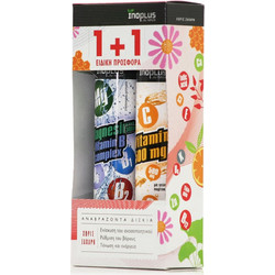 Inoplus Magnesium & B-Complex 20s + Vitamin C 500mg 20 Αναβράζοντα Δισκία