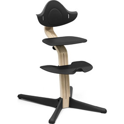 Stokke Nomi Natural Καρεκλάκι Φαγητού με Ροδάκια Μαύρο