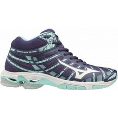 Mizuno Wave Voltage Mid Γυναικεία Αθλητικά Παπούτσια για Βόλεϊ Μωβ V1GC1965-15