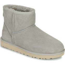 UGG Classic Mini II Γυναικεία Μποτάκια Suede Γκρι με Γούνα 1016222-CPF