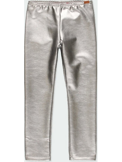 Boboli Κολάν Fake Leather Legging 491026-SILVER Ασημί Κορίτσι