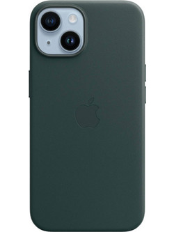 Apple Leather Case with MagSafe Forest Green (iPhone 14)