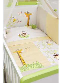 Baby Oliver Σετ Κούνιας White/Yellow 3τμχ