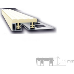 RAVENNA Προφίλ Σκαλοπατιού Αλουμινίου 11mm με PVC Μπεζ SAY 400 250cm Μήκος