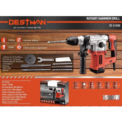 Destman DT-51500 Κρουστικό Κατεδαφιστικό Πιστολέτο Ρεύματος 1500W με SDS Plus