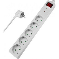 ΠΟΛΥΠΡΙΖΟ POWERTECH PT-880 5 x SCHUKO 16A 1.5M WHITE