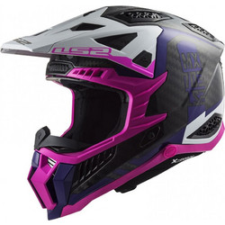 LS2 MX703 X-Force Victory Carbon Pink / Violet Κράνος Μηχανής Motocross 1200gr