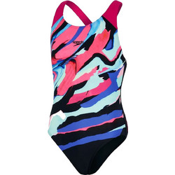 Speedo Digital Placement Splashback Αθλητικό Παιδικό Μαγιό Ολόσωμο για Κορίτσι Πολύχρωμο 807386-H040