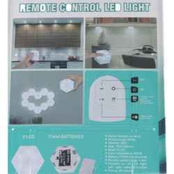 ΕΞΑΓΩΝΙΚΑ ΑΥΤΟΚΟΛΛΗΤΑ ΦΩΤΑ LED ΜΕ ΤΗΛΕΧΕΙΡΙΣΤΗΡΙΟ ΓΙΑ ΑΠΕΙΡΟΥΣ ΣΥΝΔΥΑΣΜΟΥΣ (ΣΕΤ 6 ΤΕΜΑΧΙΩΝ) - REMOTE CONTROL LED LIGHT