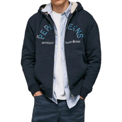 Pepe Jeans Pace Ανδρική Ζακέτα Φούτερ με Κουκούλα και Φερμουάρ Μπλε PM582245-594