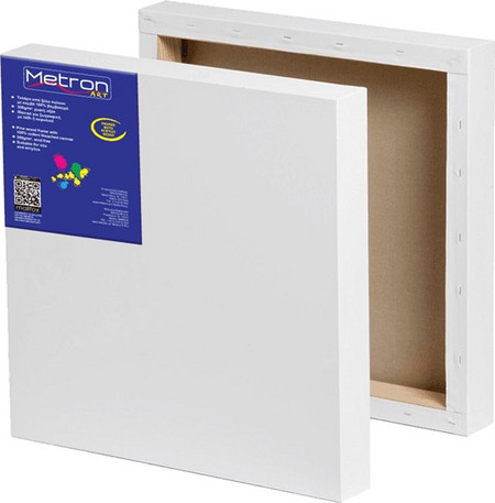 Metron Art Τελάρο Μουσαμάς Βαμβακερός Box 40x50cm
