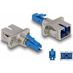 Optical Fiber Hybrid Coupler LC Simplex male to SC Simplex female blue