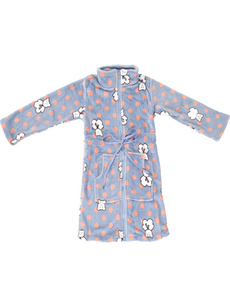 Teddy Bear Fleece παιδική ρόμπα γαλάζιο W23