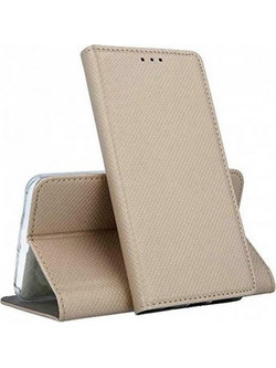 Θήκη OEM Smart Magnet για Xiaomi Mi 11i, Poco F3, Poco F3 Pro, Redmi K40, Redmi K40 Pro Flip Cover Gold
