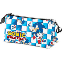 Karactermania Sonic Blue Lay Κασετίνα με 3 Θήκες Μπλε 04743