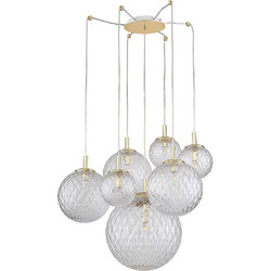 TK Lighting Cadix Κρεμαστό Φωτιστικό Οροφής Χρυσό 4608