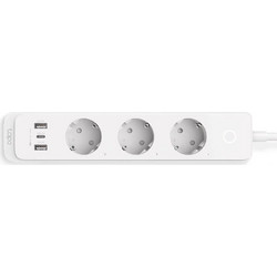 Smart Πολύπριζο TP-Link Tapo P300 με φωνητικό έλεγχο - 3x Smart Sockets, 1x USB C, 2x USB A (QC 3.0) - WiFi 2.4GHz, Bluetooth 4.2 - Καλώδιο 1.5m - Λευκό TAPO P300