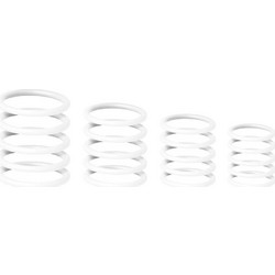 Gravity RP 5555 WHT 1 Ανταλλακτικά Δαχτυλίδια Βάσεων Λευκό