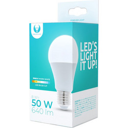 Forever Light Λάμπα LED για Ντουί E27 και σχήμα A60 8W 230V 3000K 640lm